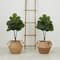 3ft. Artificial Fiddle Leaf Fig Tree With Handmade Cotton & Jute Woven Planter Set DIY Kit